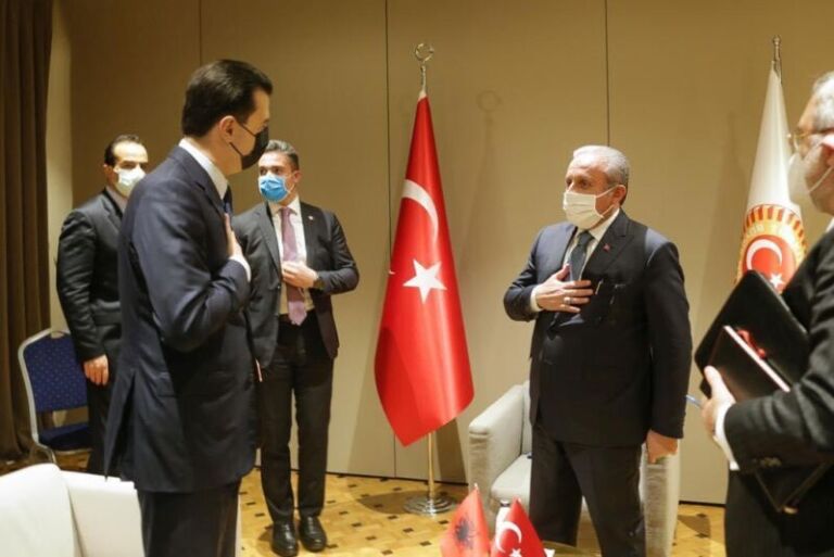 Me dorë në zemër, Lulzim Basha falenderon Turqinë dhe Erdogan për rindërtimin e shtëpive