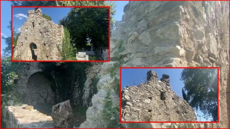 FOTO/ Shemben muret e Kishës së ‘Shën Shtjefnit’ në Lezhë
