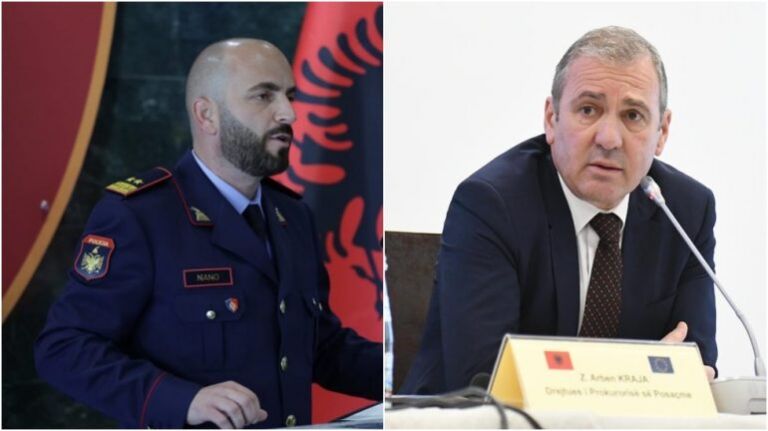 Drejtori i Përgjithshëm i Policisë Gledis Nano zhvillon takim në SPAK me Arben Krajën