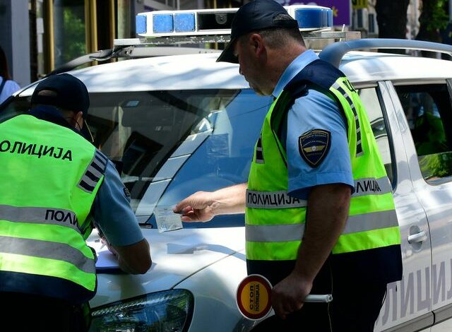 Gjobiten 182 vozitës në Shkup, 24 për tejkalim të shpejtësisë