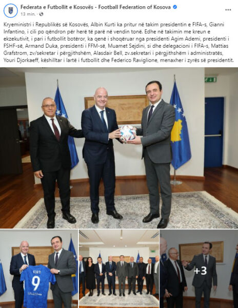 Kryeministri Kurti takohet me Infantinon, ia jep një libër për Skënderbeun