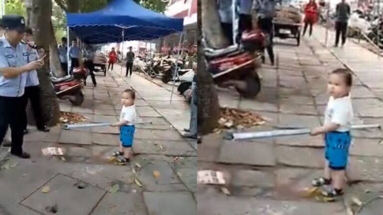 Kjo video është parë mbi 1 miliard herë: Vogëlushi hero e mbron gjyshen e vet nga policia