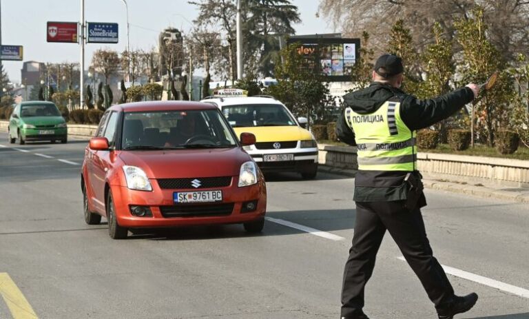 143 gjoba në Shkup, 56 për tejkalim të shpejtësisë