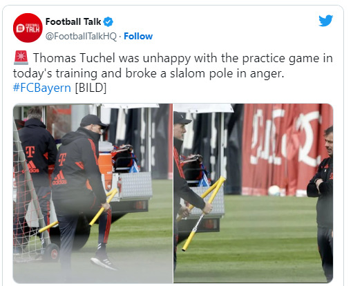 Trajneri i Bayern Munich theu pajisjet e stërvitjes në seancën e djeshme