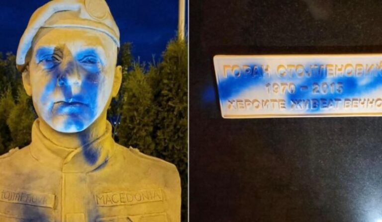 Vandalizohet monumenti i policit që u vra në “Lagjen e Trimave”
