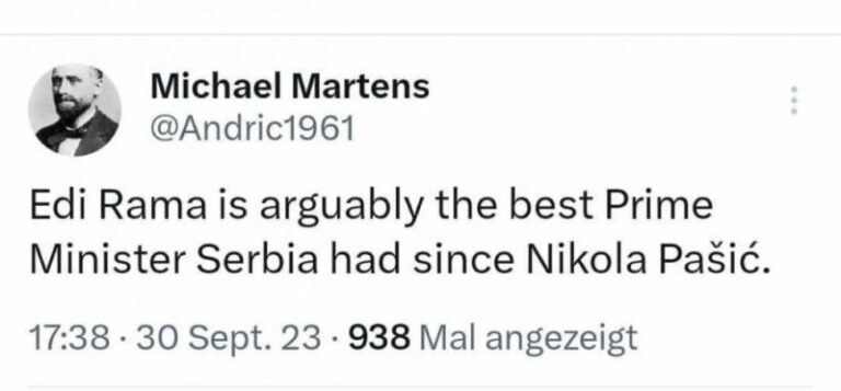 ‘Edi Rama është padyshim kryeministri më i mirë që ka pas Serbia që nga koha e Nikola Pashiq’/ Gazetari gjerman përmbledh në dy rreshta Ramën