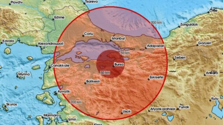 Bursa e Turqisë goditet nga një tërmet 5.1 ballë, u ndje edhe në Stamboll