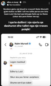 Ish-banori i BB publikon sms-të, si Naim Murseli ishte kundër sjelljeve ‘agresive’ të Luizit