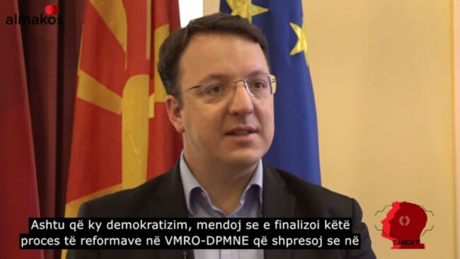 Nikolloski: VMRO nuk ka shanse të bëjë Qeveri me BDI-në