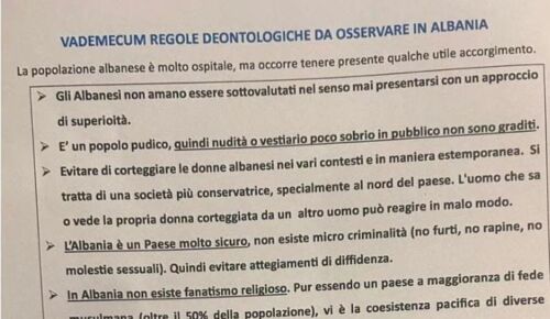 “Shmangni shoqerimin me gratë shqiptare, burrat mund të reagojnë keq!” –Kampi në Gjadër hapet me 1 shtator, La Republicca publikon rregulloren për punonjësit italianë: Kujdes lakuriqësinë