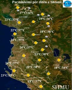 Fundjava e parë e gushtit mes diellit dhe vranësirave! Ja cilat qytete do të “shkrijnë” nga i nxehti