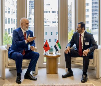 Kryeministri Edi Rama takim me Sultan Ahmed Al Jaber në New York: Biseduam për dy projektet e mëdha të energjisë që po finalizojmë me Emiratet e Bashkuara Arabe