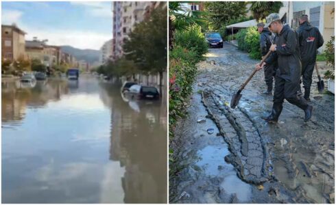 Përmbytja në Vlorë, reagon Ministria e Mbrojtjes: Situata është përmirësuar! U angazhuan 31 efektivë të FA dhe janë dërguar 4.5 ton mallra ushqimore banorëve të prekur